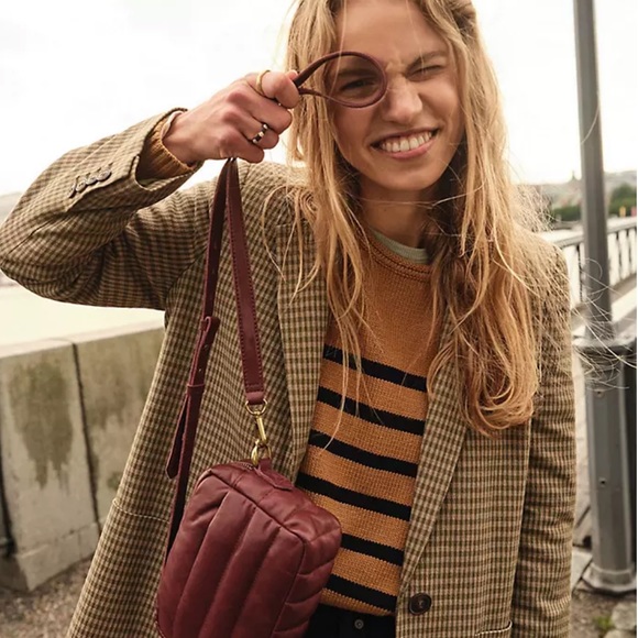 Madewell Conway Pullover Sweater in Stripe in Toffee - Picture 3 of 9